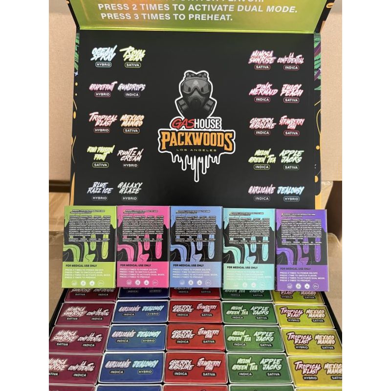 Gas House x Packwoods V3 2g Dual Tank Empty Vape Hardware